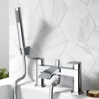 Severn Chrome Bath Shower Mixer Tap with Handset
