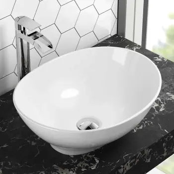 Colorado Oval Countertop Ceramic Basin 410mm