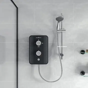 Gainsborough Slim Duo 9.5kW Electric Shower in Piano Black