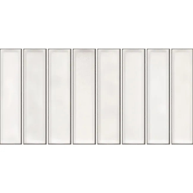 Alba White Kit Kat Effect Gloss Ceramic
