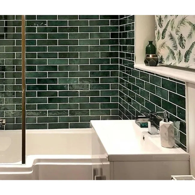 Artesano Green Subway Kitchen Tile