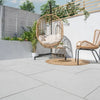 Bellevue White Matt Stone Effect Porcelain Floor Tile