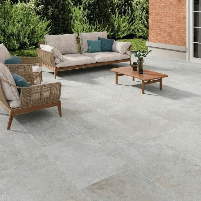 Crassana Grey Concrete Effect Matt Outdoor Porcelain Slab