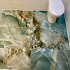 Onyx Marble Effect Turquoise Green Polished Porcelain Tile