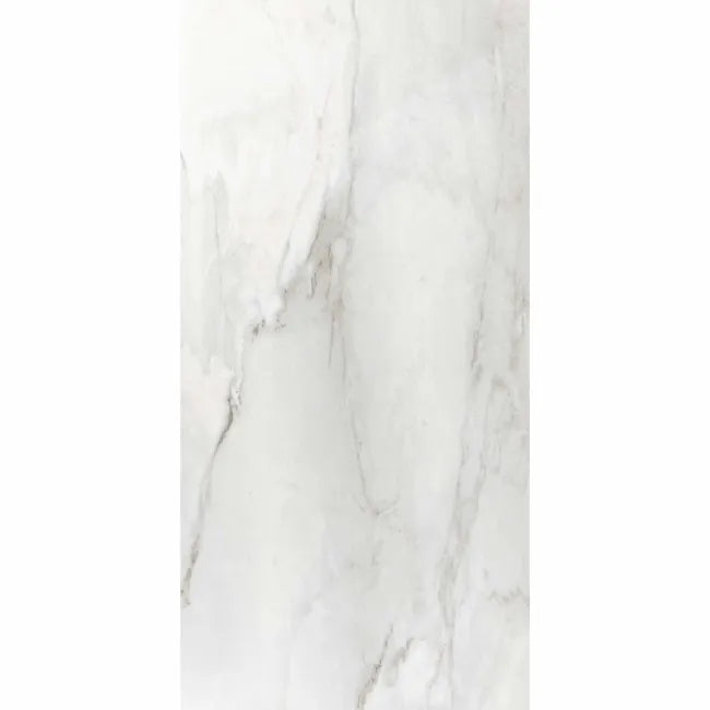 Delicatto White Polished Marble Effect Porcelain Tile – 600x600