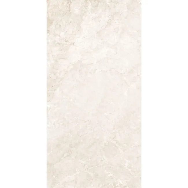 Mylos Ivory Stone Effect Matt Porcelain Wall & Floor Tile - 600x1200mm