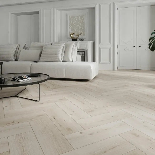 Sandwood White Oak Wood Effect Porcelain Floor Tile