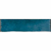 Aqua Blue Brick Effect Gloss Ceramic