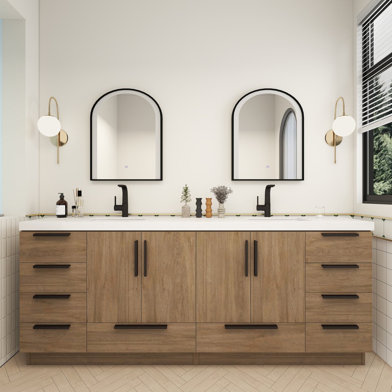 Double Sink Vanity Unit